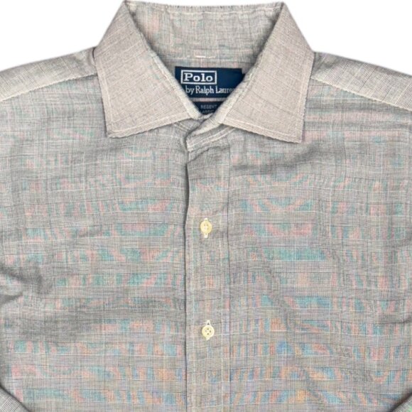 Men's POLO by RALPH LAUREN Regent‎ Classic Fit Dress Shirt- Size 34/35 16.5 - Picture 1 of 10
